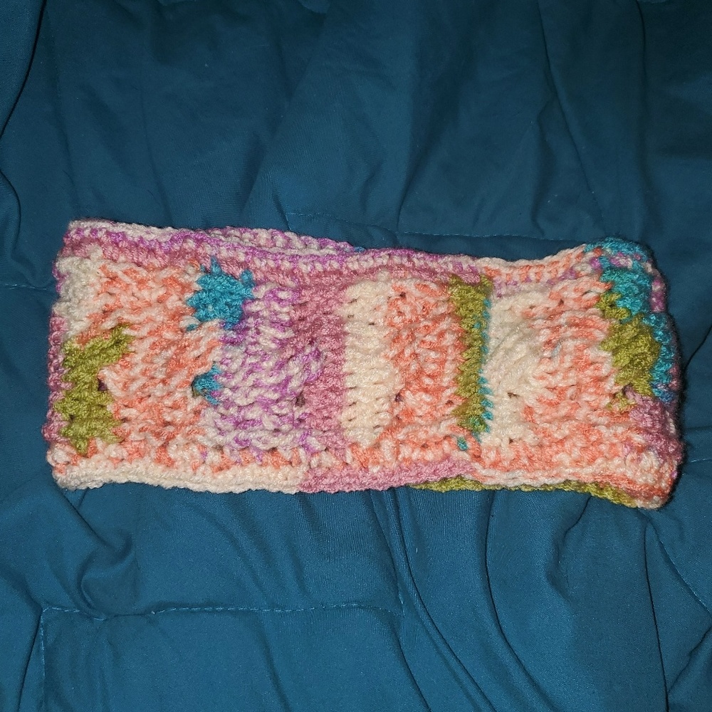 Homemade crochet headband